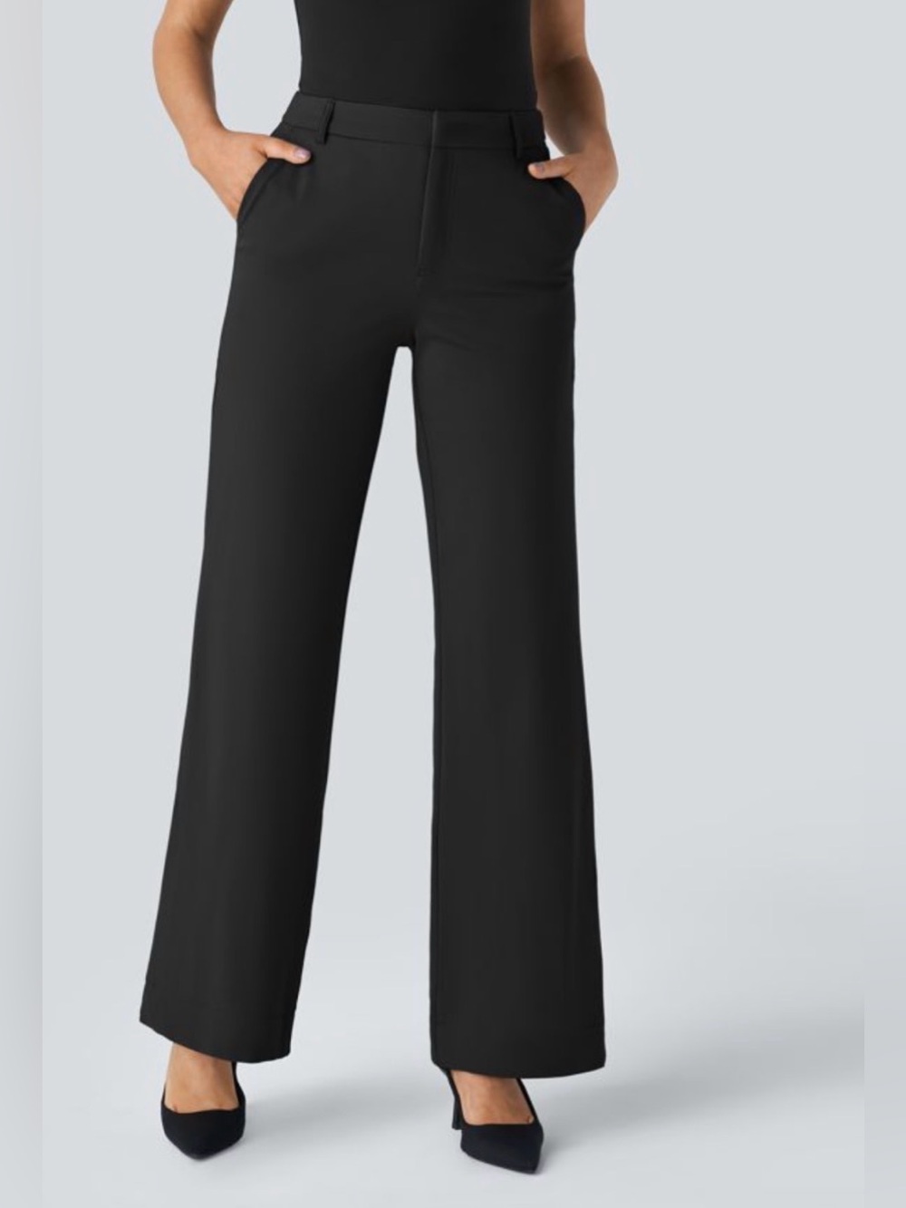 HALARA Flex™ Mid Rise Pocket Straight Leg Work Pants